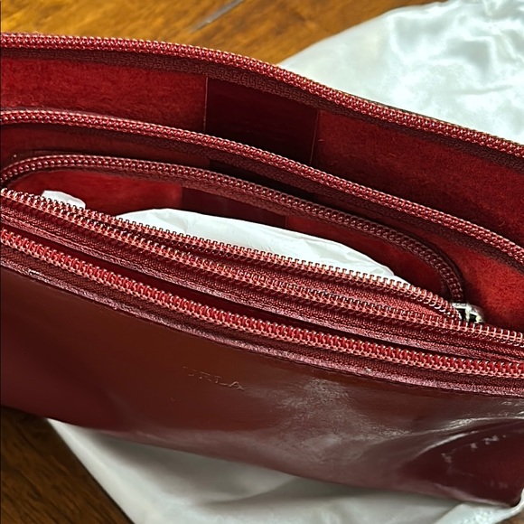 Furla Burgundy Leather Nesting Clutches - Picture 4 of 4